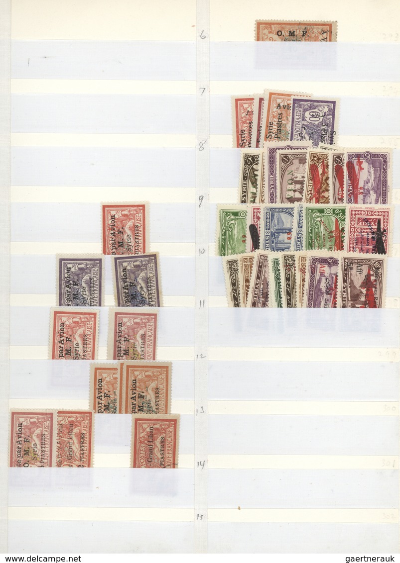 24197 Syrien: 1922/1957, Airmails, Comprehensive Mint And Used Stock In A Binder, Well Sorted From Early I - Syrie