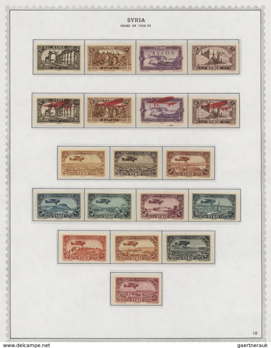 24204 Syrien: 1925/1994, A Splendid Mint Collection On Album Pages, Well Collected Throughout From French - Syrie