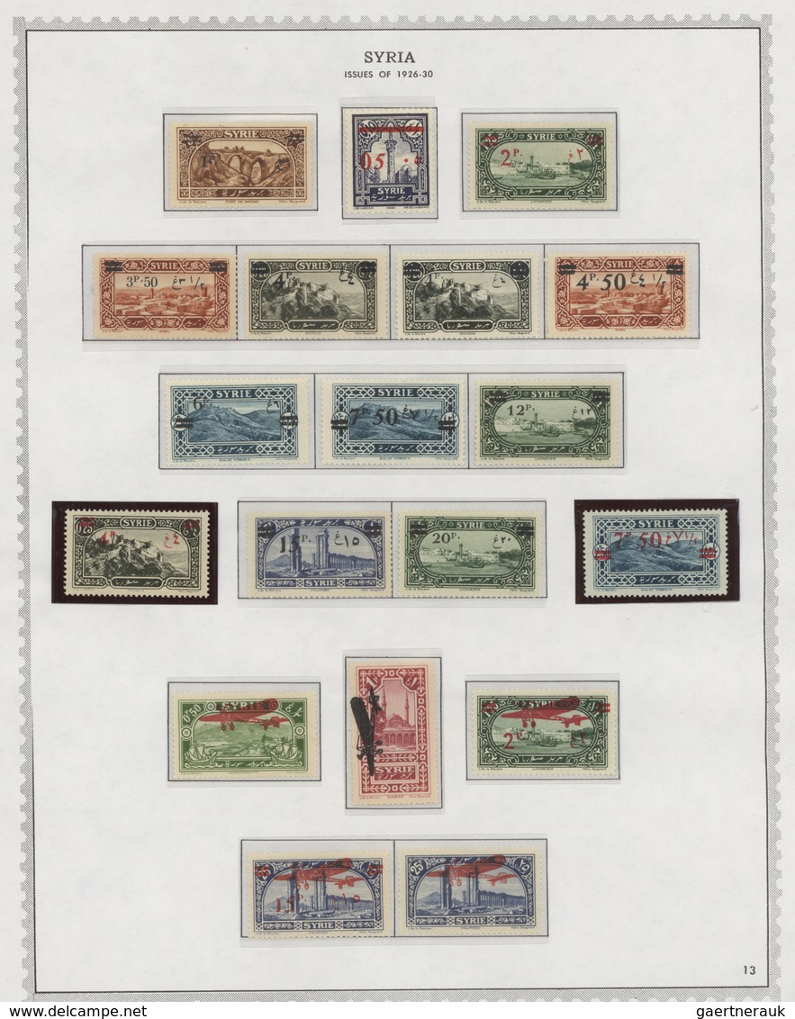 24204 Syrien: 1925/1994, A Splendid Mint Collection On Album Pages, Well Collected Throughout From French - Syrie