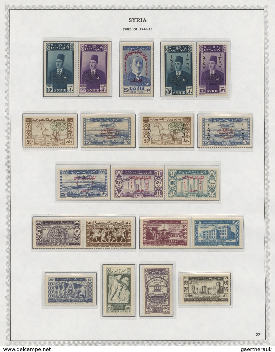 24204 Syrien: 1925/1994, A Splendid Mint Collection On Album Pages, Well Collected Throughout From French - Syrie