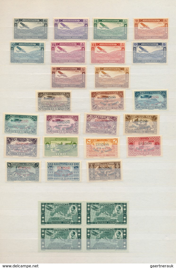 24205 Syrien: 1925/1994, comprehensive u/m collection in a stockbook, well collected throughout from Frenc