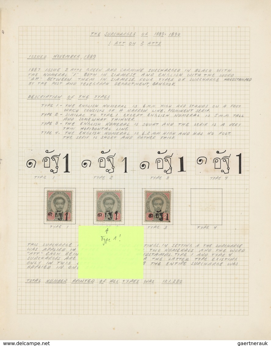 24233A Thailand: 1887/1950, Mint collection as the part of the famous specialized Alex Petrie collection, o