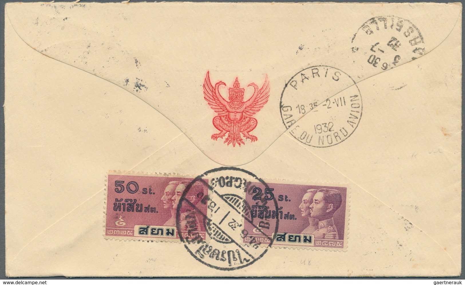 24235 Thailand: 1893/1973: Very Fine Lot Of 61 Envelopes, Used Picture Postcards And Postal Stationeries W - Thaïlande