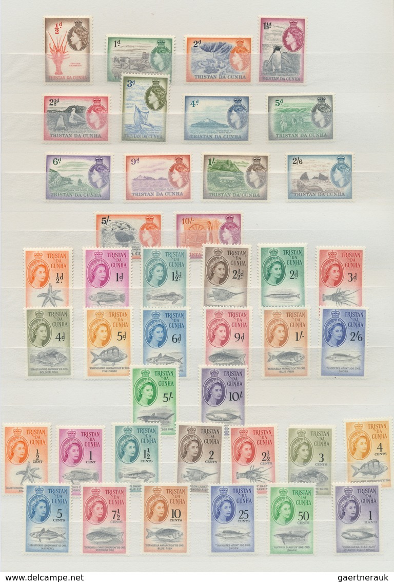 24259 Tristan Da Cunha: 1952/1980, Mint Collection In A Stockbook, Michel Nos. 1/278 Excl. 220/21 Complete - Tristan Da Cunha