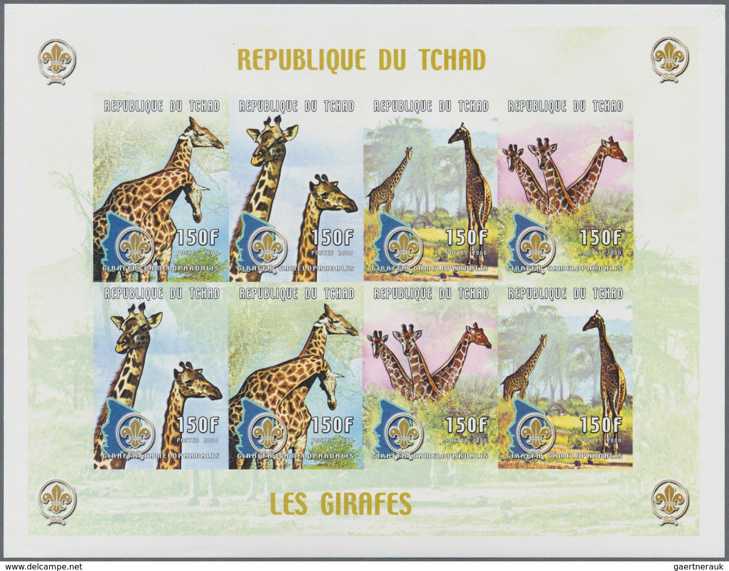 24260 Tschad: 1961/2000 (ca.), Accumulation In Box With Stamps And Miniature Sheets Incl. Many IMPERFORATE - Autres & Non Classés