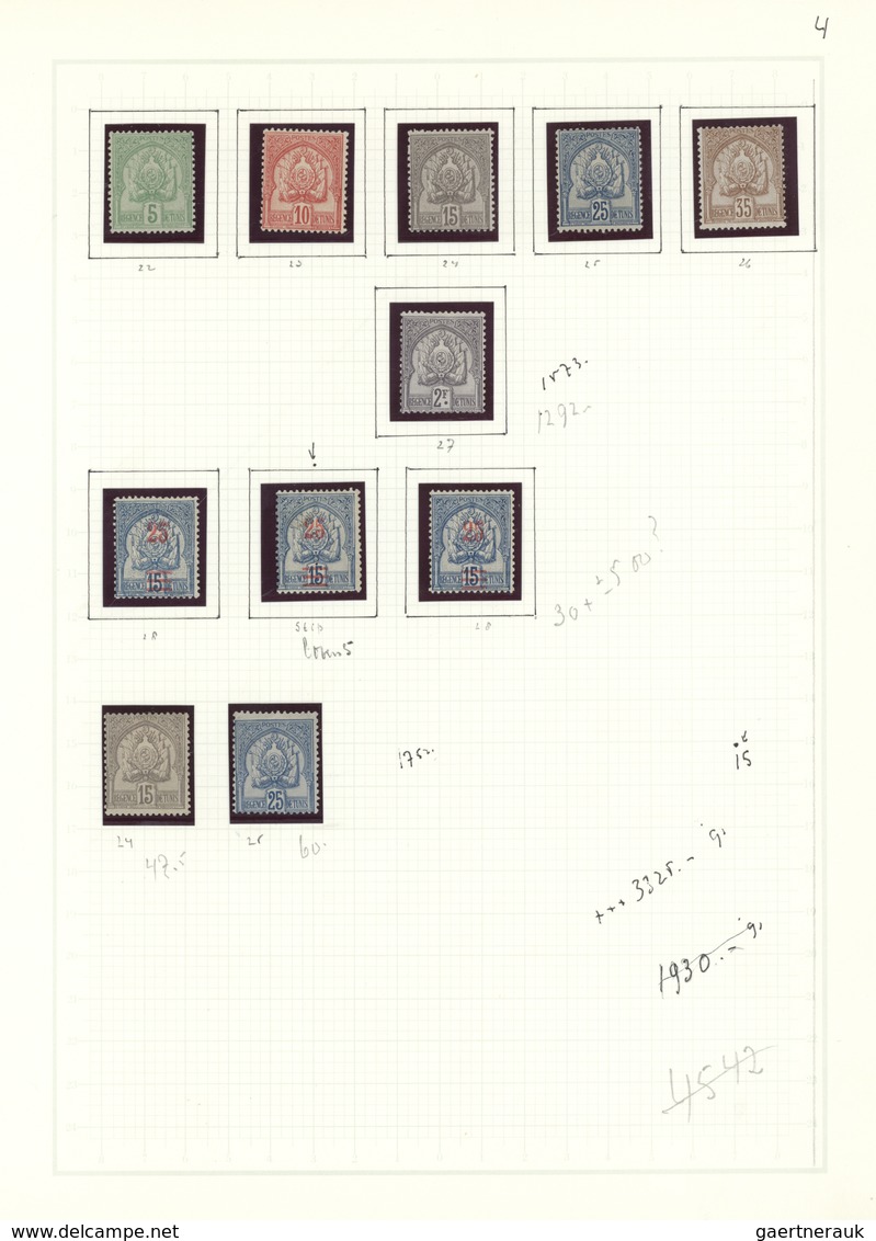 24269 Tunesien: 1883/1967, Mainly Mint Collection In A Binder On Album Pages, Well Collected Throughout An - Tunisie (1956-...)