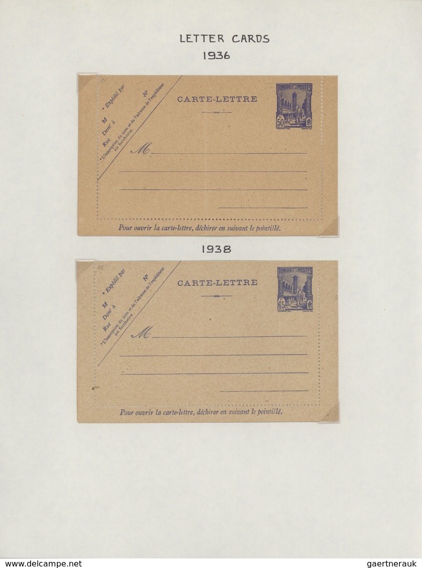 24272 Tunesien: 1888/1948 Ca., Almost Complete Collection With Ca.60 Different Mint Postal Stationeries, C - Tunisie (1956-...)