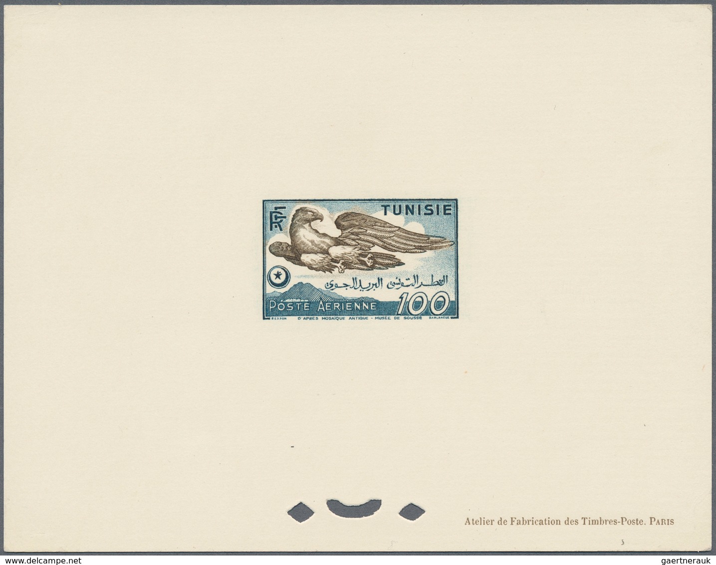 24274 Tunesien: 1890-1975, 132 Epreuve De Luxe Including Sunk Die Proofs, Two Very Scarce First Issue Proo - Tunisie (1956-...)
