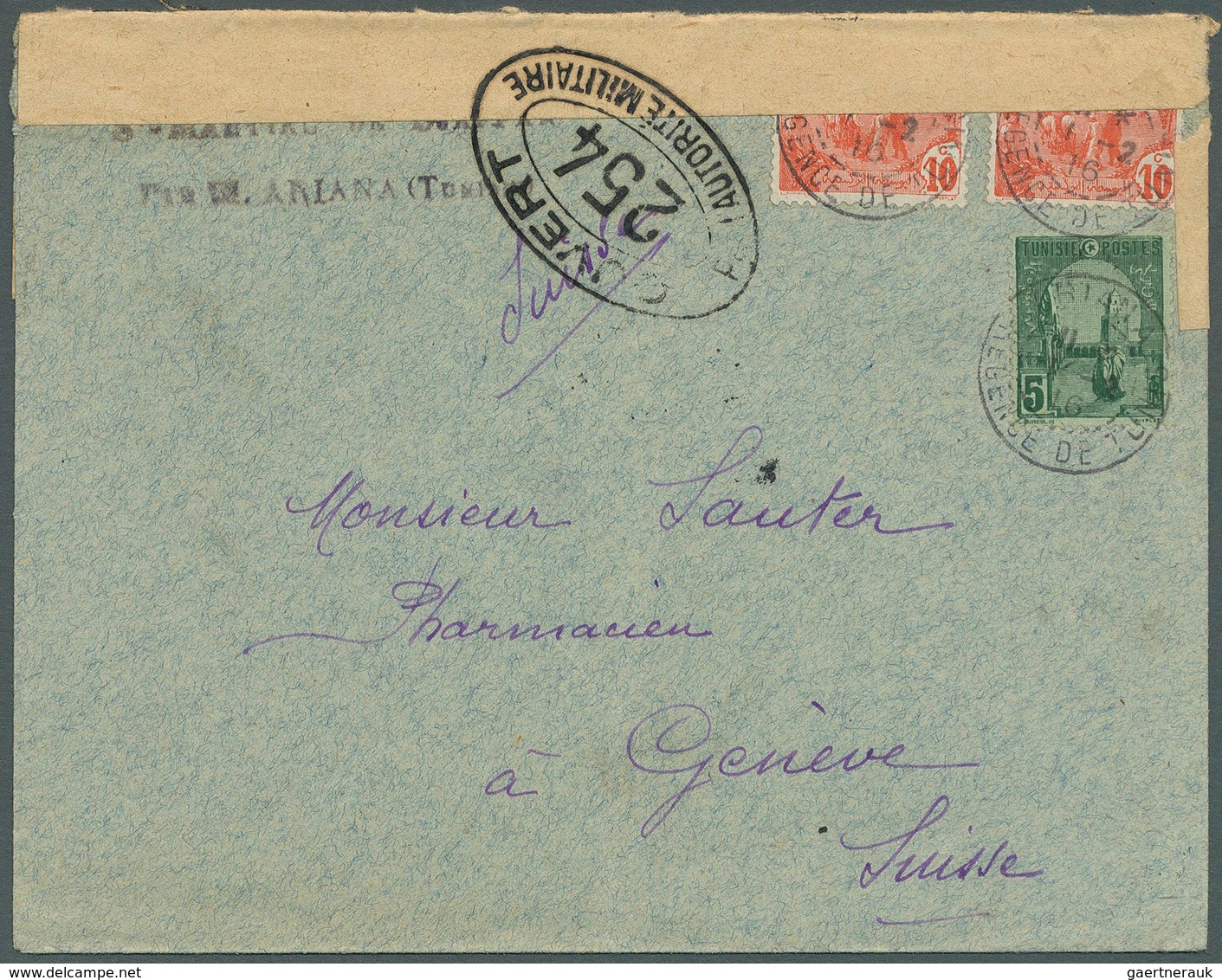 24276 Tunesien: 1899/2005, accumulation of nearly 180 covers/cards, mainly commercial mail, comprising a v