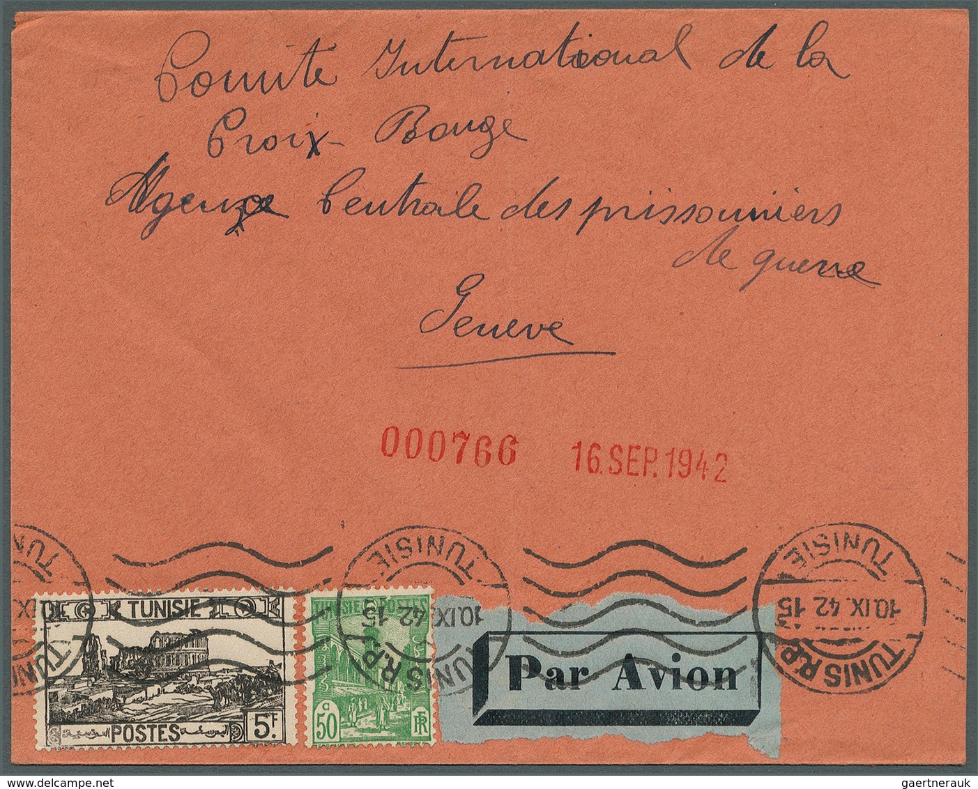 24276 Tunesien: 1899/2005, accumulation of nearly 180 covers/cards, mainly commercial mail, comprising a v