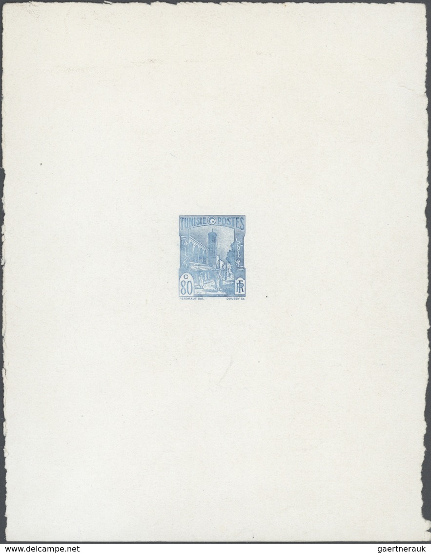 24279 Tunesien: 1926, Definitives "Tunisian Views", Group Of Eleven Single Die Proofs Of Various Occurrenc - Tunisie (1956-...)