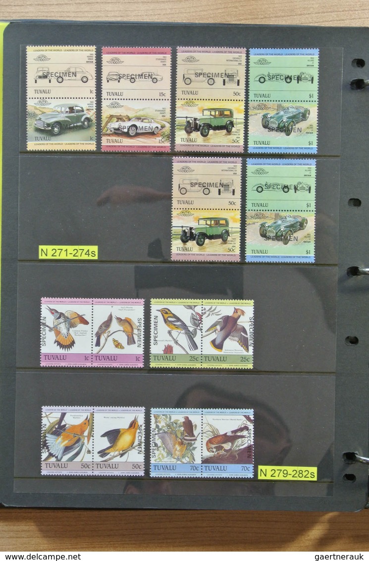 24292 Tuvalu: 1970-2006. Apparently complete, MNH collectie Tuvalu 1970-2006 with specimen overprints in 2