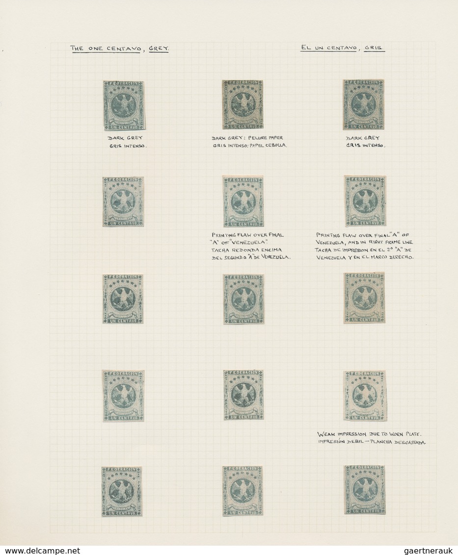 24327 Venezuela: 1863/1865, Specialised Collection Of The Eagle Issue (Michel Nos. 7/11, Scott Nos. 10/14) - Venezuela