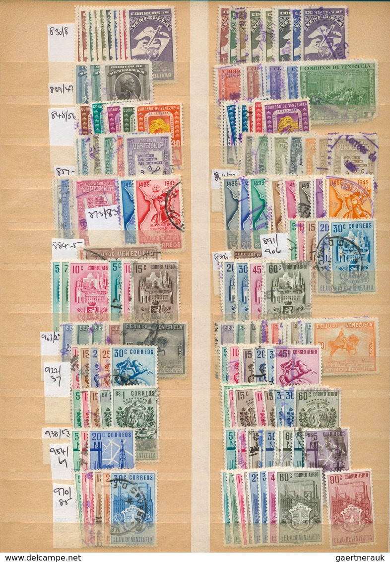 24332 Venezuela: 1890/1970 (ca.), Mint And Used Collection/accumulation, Neatly Sorted In A Stockbook With - Venezuela