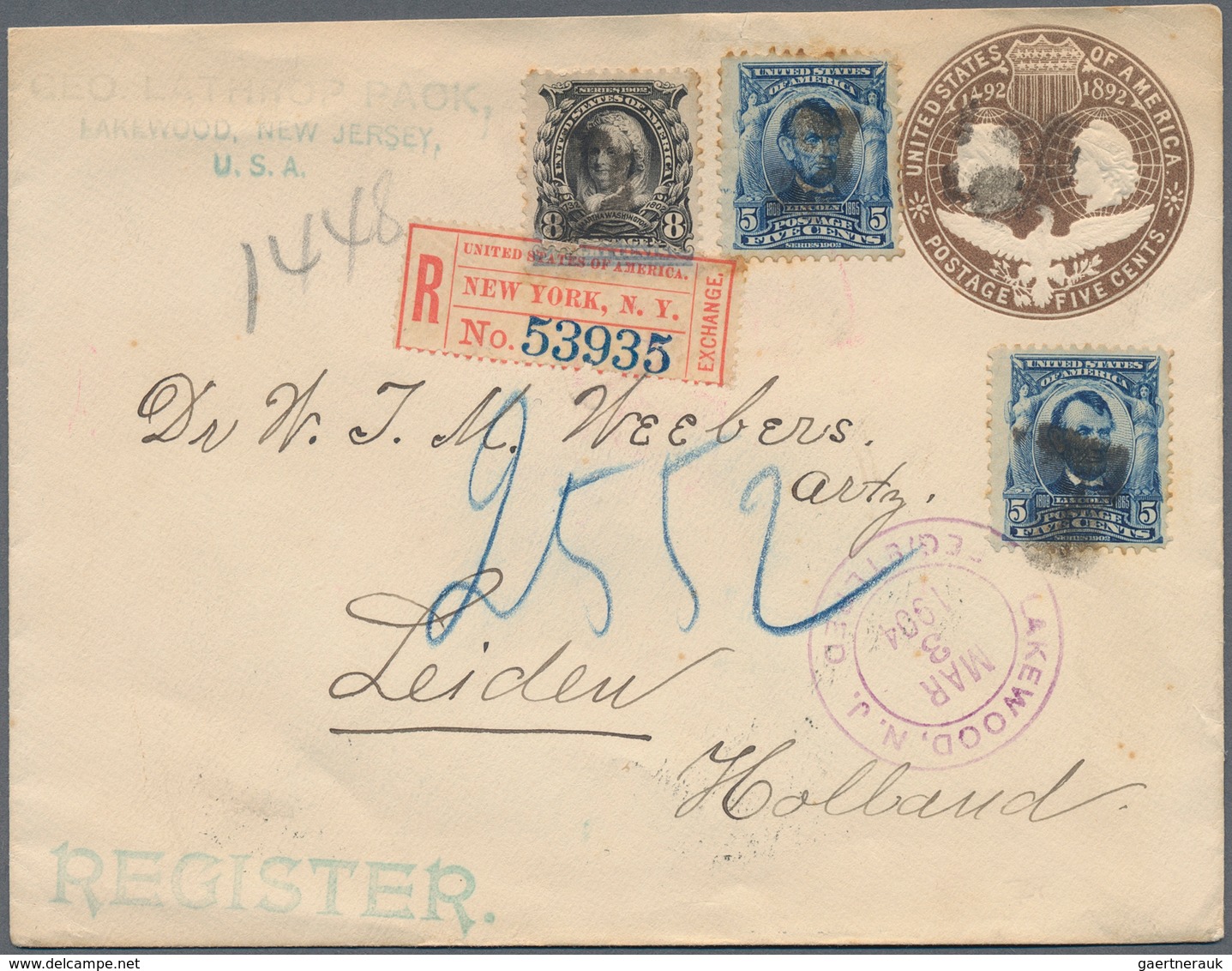 24351 Vereinigte Staaten von Amerika: 1838/1933: Lot of 28 envelopes and postal stationeries including pre