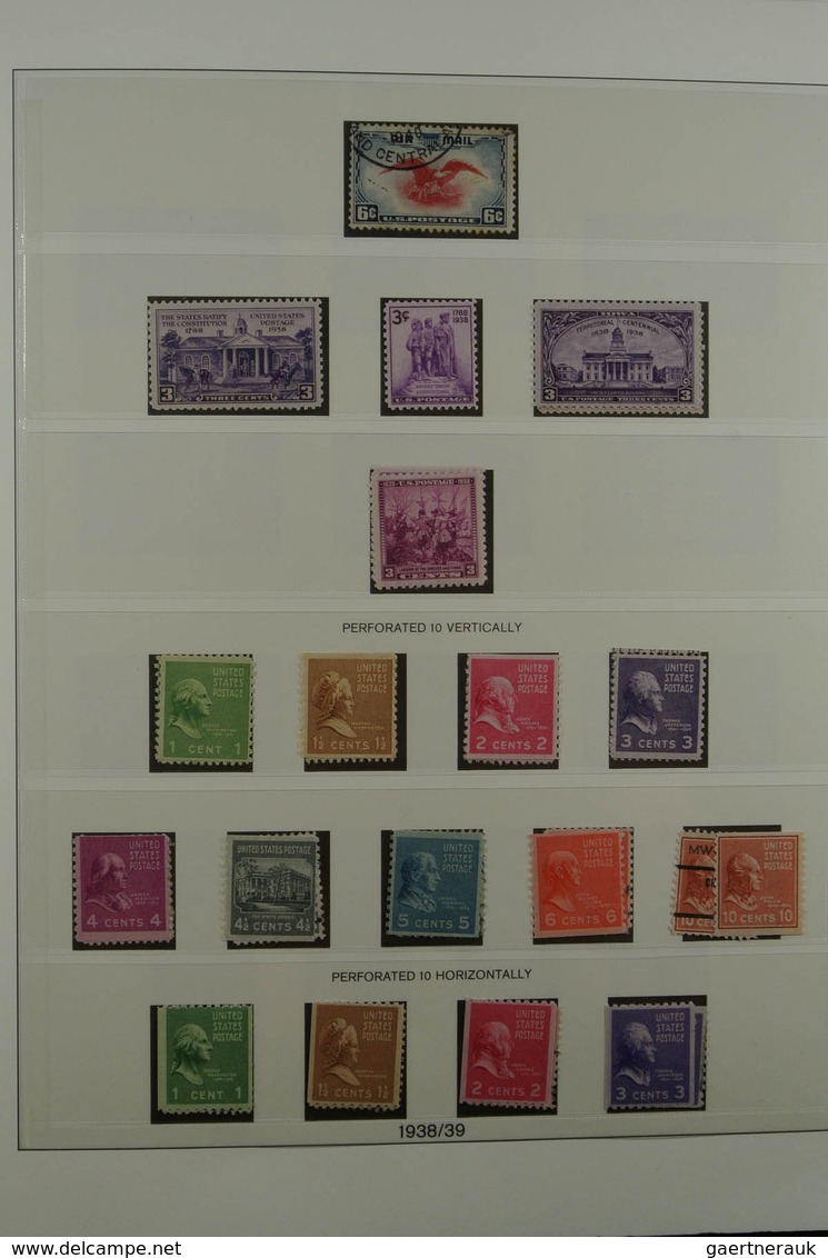 24354 Vereinigte Staaten von Amerika: 1851-2000. Very well filled, MNH, mint hinged and used collection US