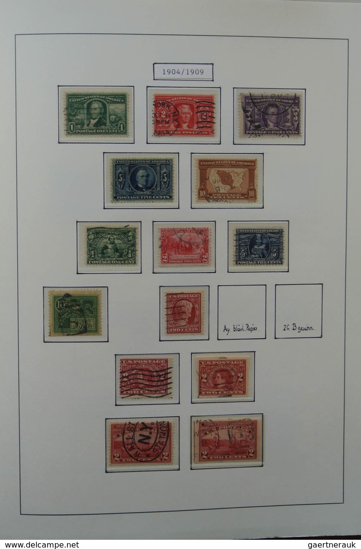 24355 Vereinigte Staaten von Amerika: 1851-1978. Well filled, nicely presented, mostly used collection USA