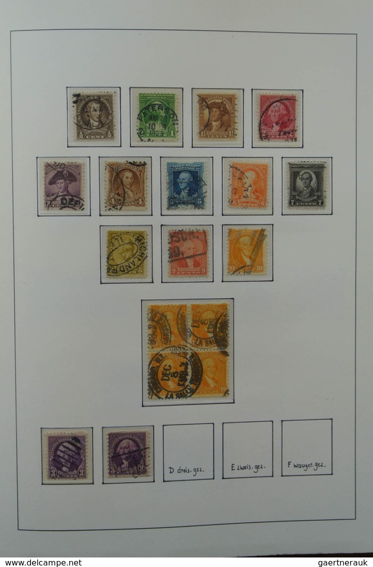 24355 Vereinigte Staaten von Amerika: 1851-1978. Well filled, nicely presented, mostly used collection USA