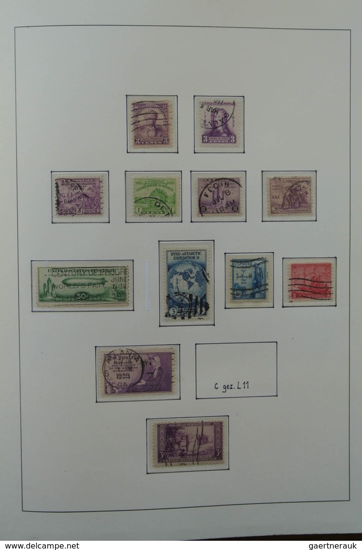 24355 Vereinigte Staaten von Amerika: 1851-1978. Well filled, nicely presented, mostly used collection USA