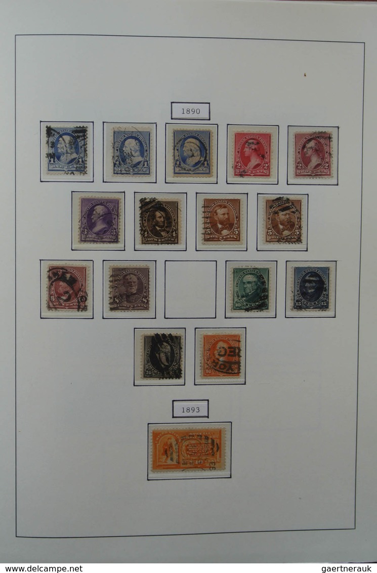 24355 Vereinigte Staaten von Amerika: 1851-1978. Well filled, nicely presented, mostly used collection USA