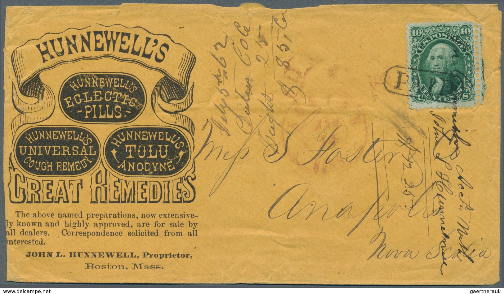 24370 Vereinigte Staaten Von Amerika: 1862, 1 C Blue Pair And Single On Cover To Munfordville/Kentucky And - Autres & Non Classés