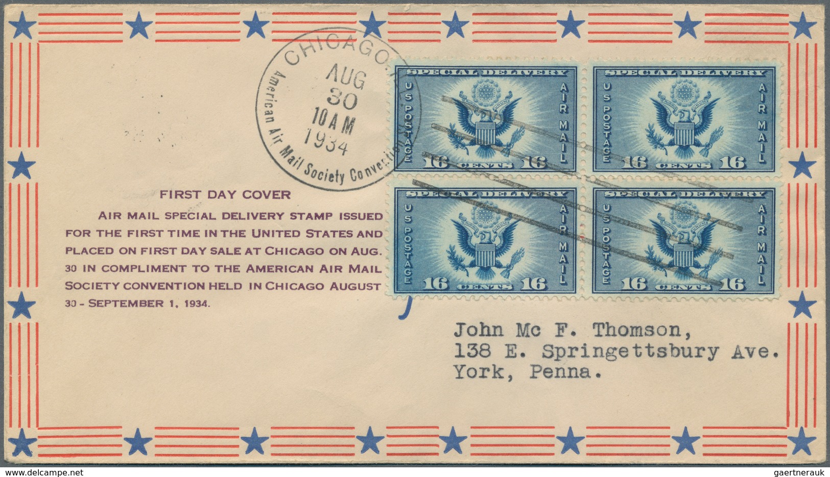 24397 Vereinigte Staaten von Amerika: 1927/1981 (ca): approx 310 better FDC, mostly from the twenties and