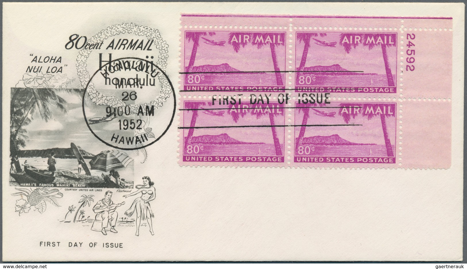 24397 Vereinigte Staaten von Amerika: 1927/1981 (ca): approx 310 better FDC, mostly from the twenties and