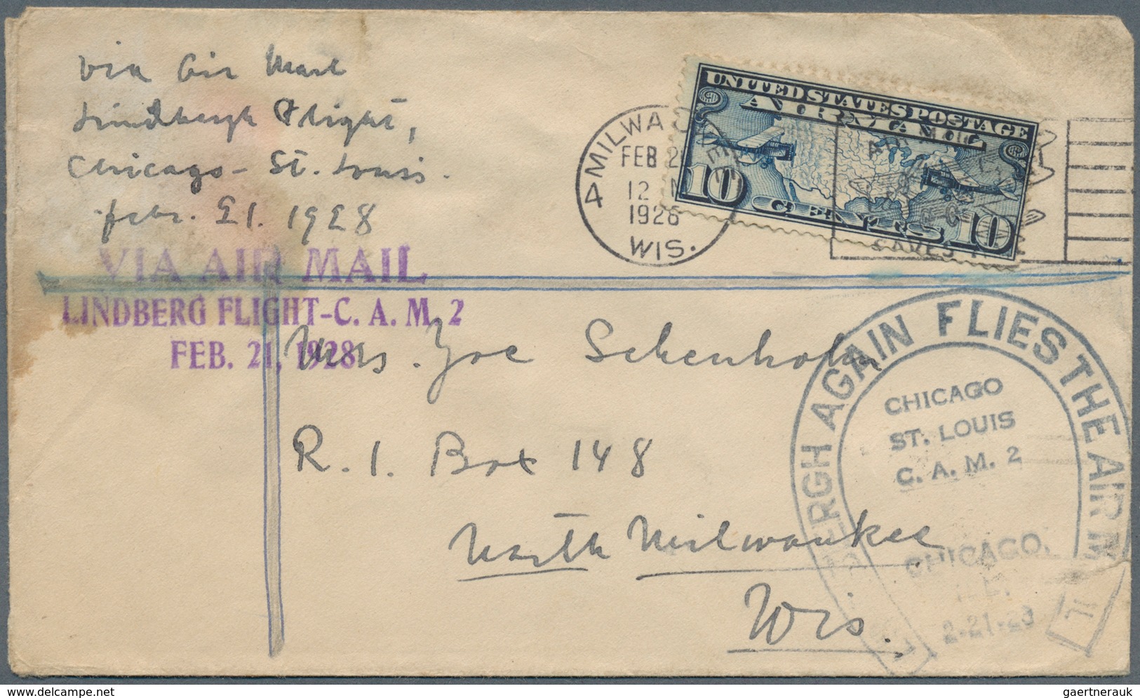 24399 Vereinigte Staaten Von Amerika: 1928/1950, Collection Of Apprx. 200 First Flight Covers (also Few Ca - Autres & Non Classés