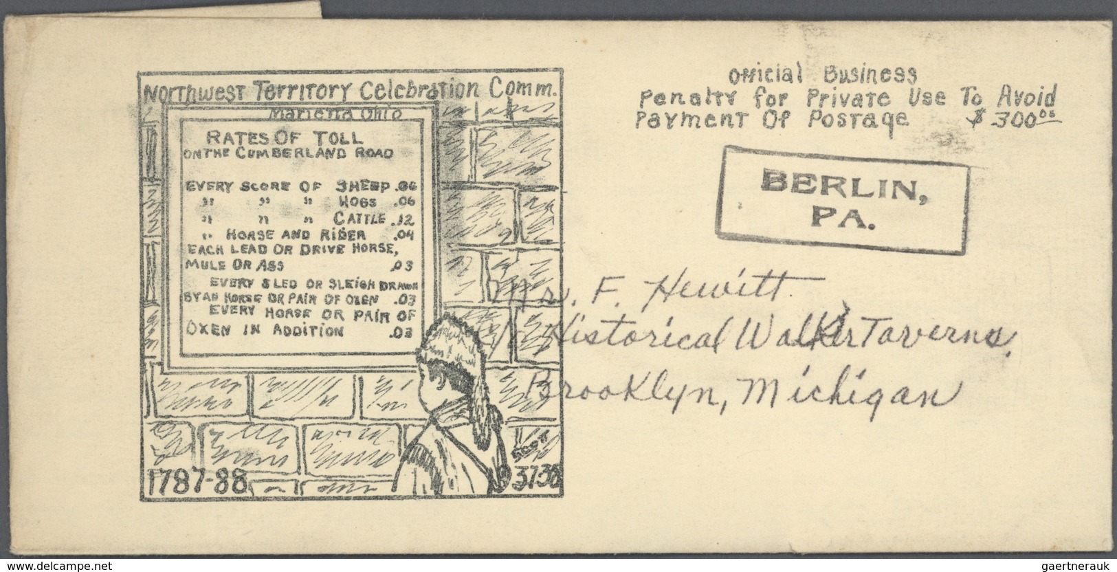 24402 Vereinigte Staaten Von Amerika: 1937-38, 58 Folded Envelopes Showing "North West Territory Celebrati - Autres & Non Classés