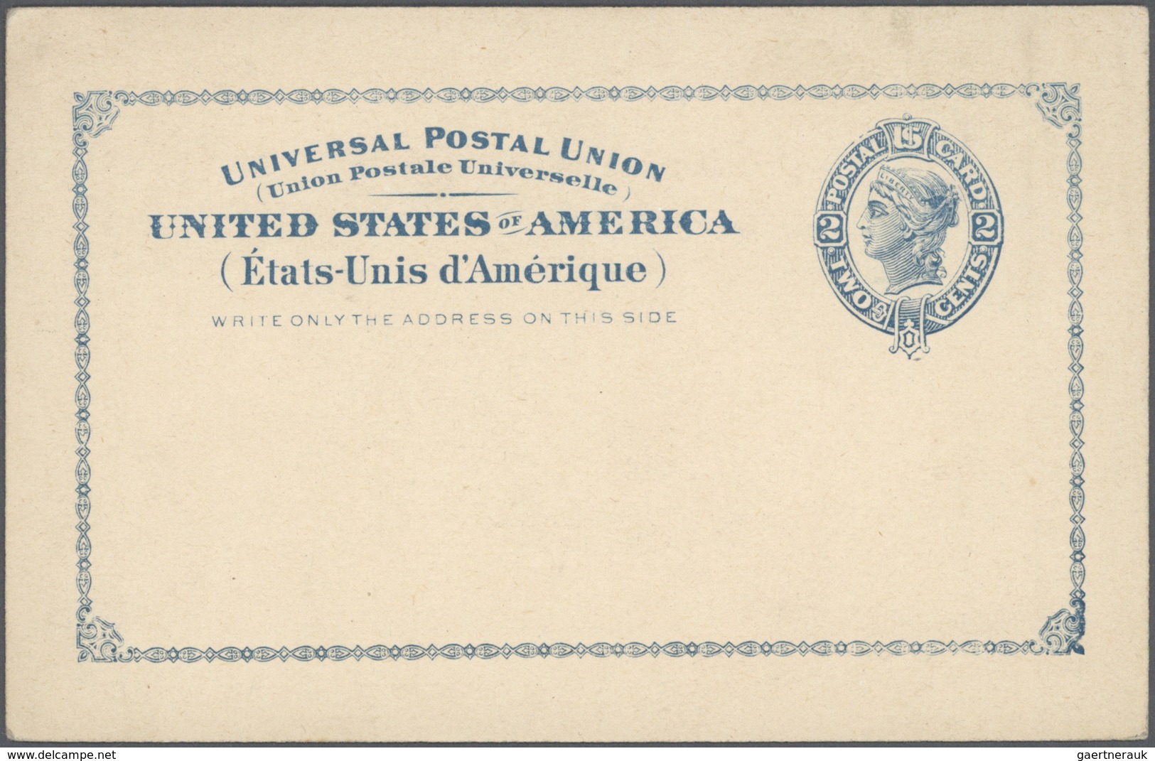 24423 Vereinigte Staaten Von Amerika - Ganzsachen: 1875-1916, Postal Stationery Post Cards Classic Period - Autres & Non Classés