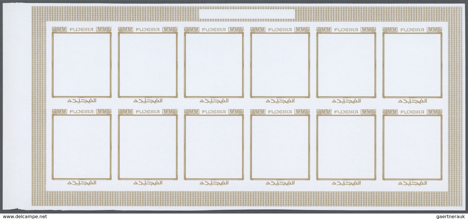 24434 Vereinigte Staaten Von Amerika - Besonderheiten: 1970, Fujeira. Progressive Proofs Set Of Sheets For - Autres & Non Classés