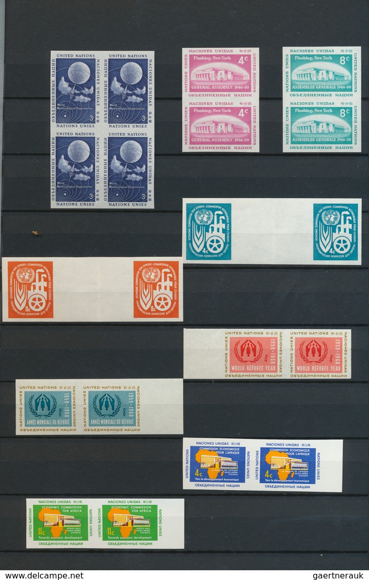 24443 Vereinte Nationen - New York: 1957/1996 (approx). Extended Collection Containing Over 1300 PROOF STA - Other & Unclassified
