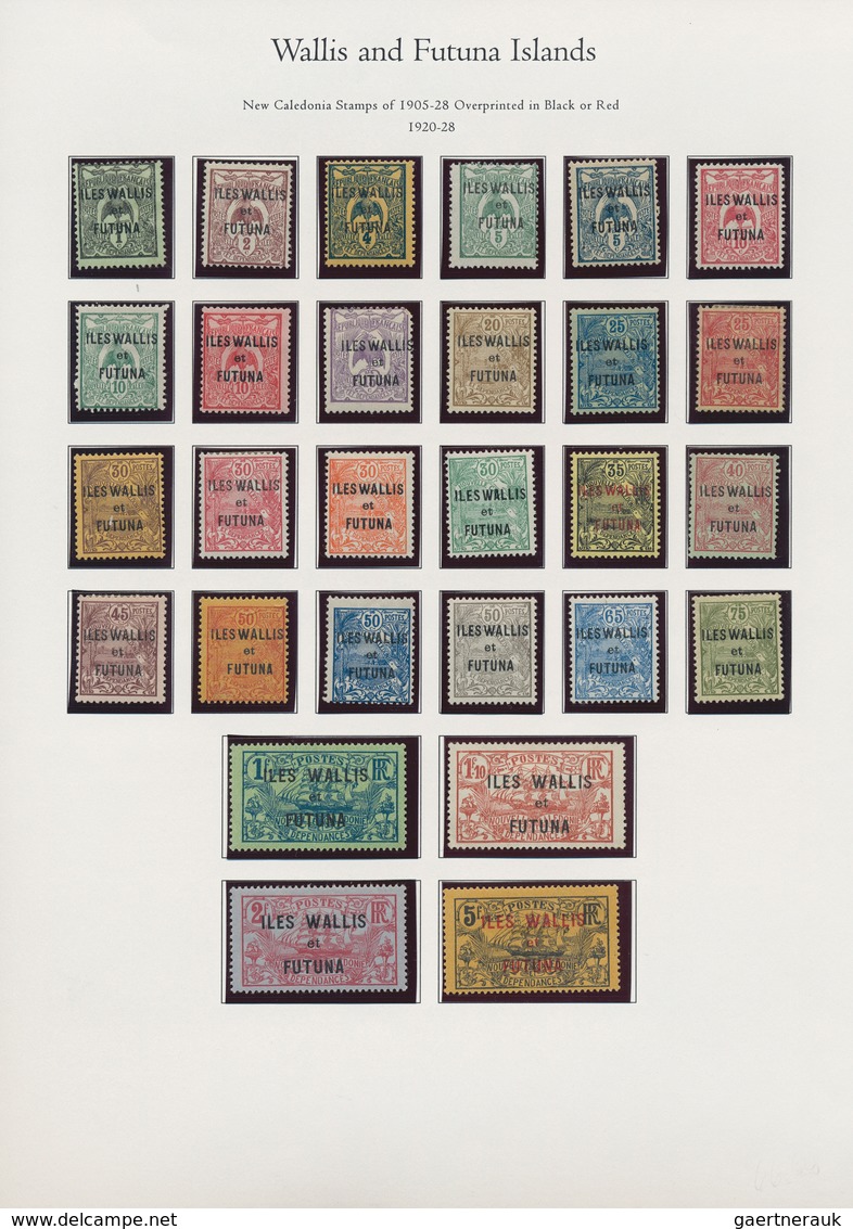 24454 Wallis- Und Futuna-Inseln: 1920/1940, Apparently Complete Collection Incl. Postage Dues On Album Pag - Autres & Non Classés