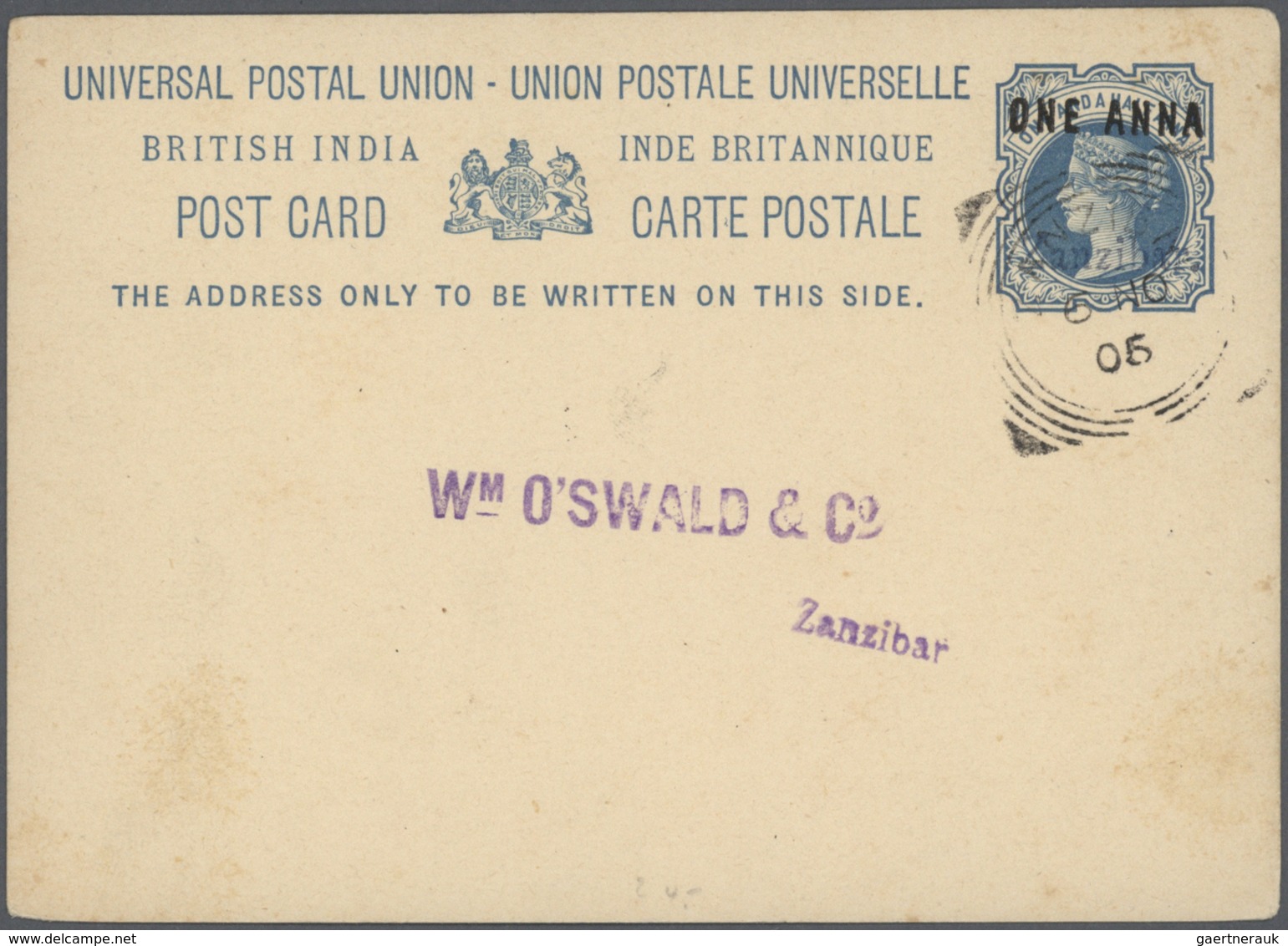 24461 Zanzibar - Ganzsachen: 1893-96: Collection Of 12 Postal Stationeries Including 1893 Used Indian P/s - Zanzibar (...-1963)