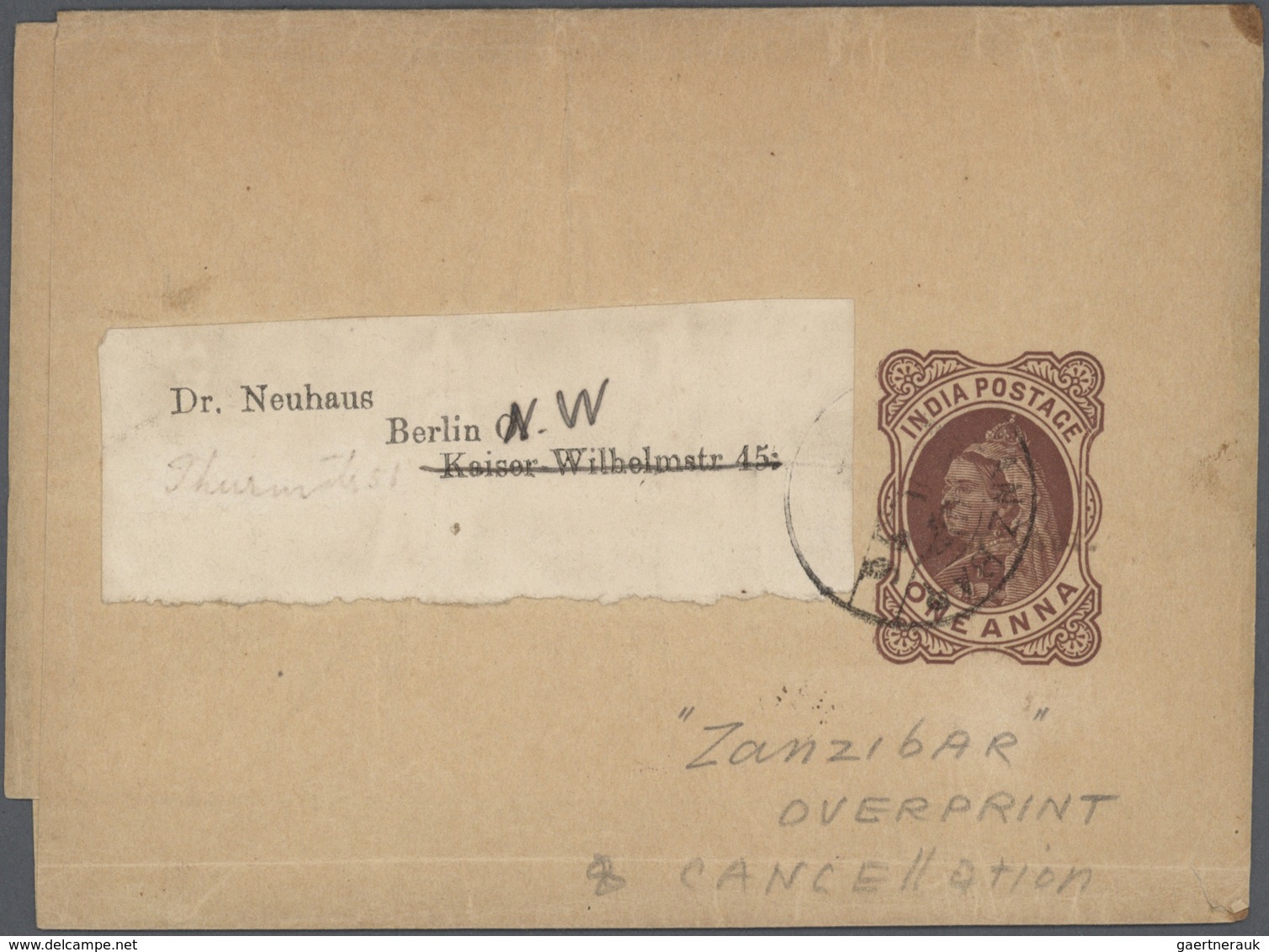 24461 Zanzibar - Ganzsachen: 1893-96: Collection of 12 postal stationeries including 1893 used Indian p/s