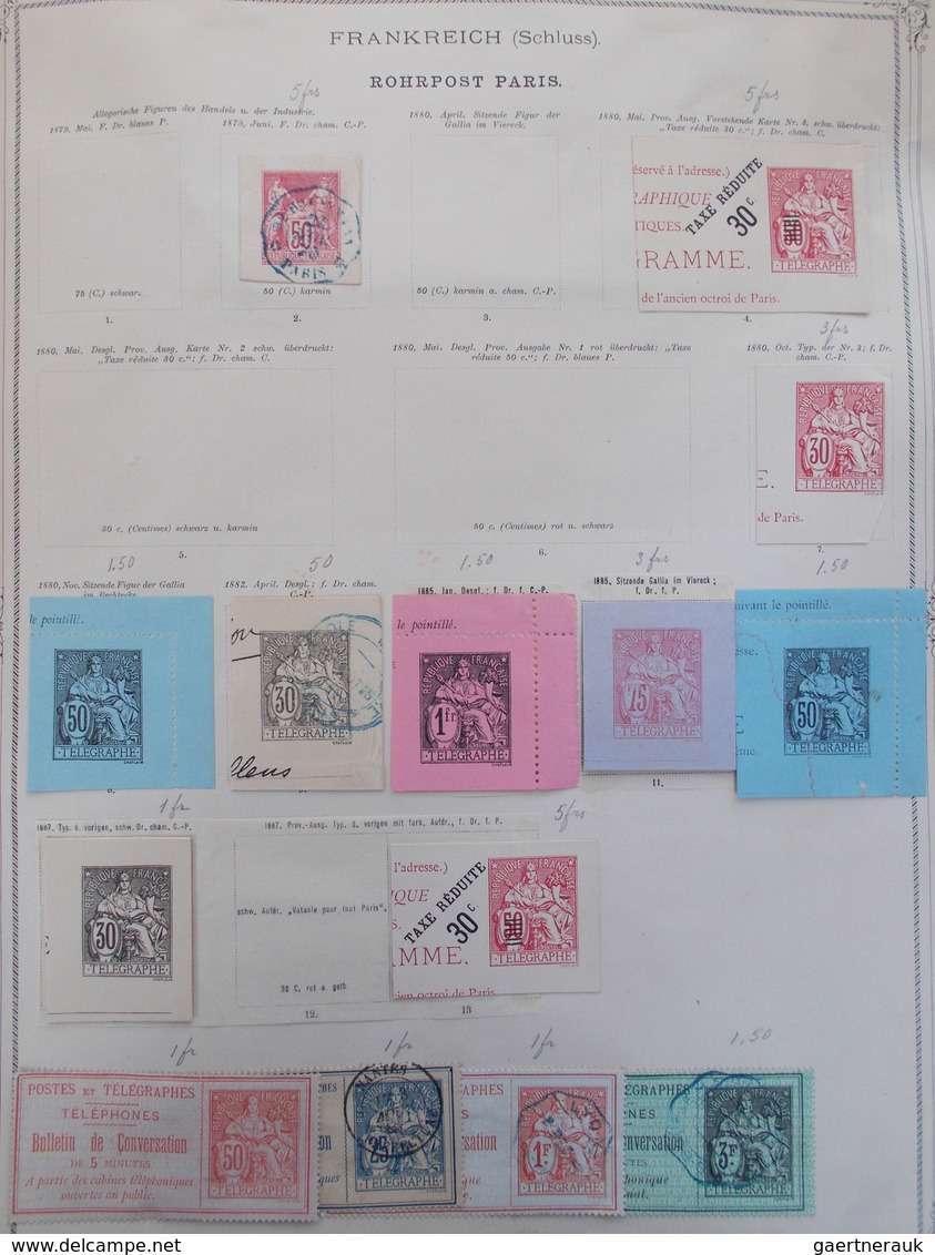 24469 Alle Welt: 1840/1890, comprehensive all world collection of postal stationeries and cut squares, hou