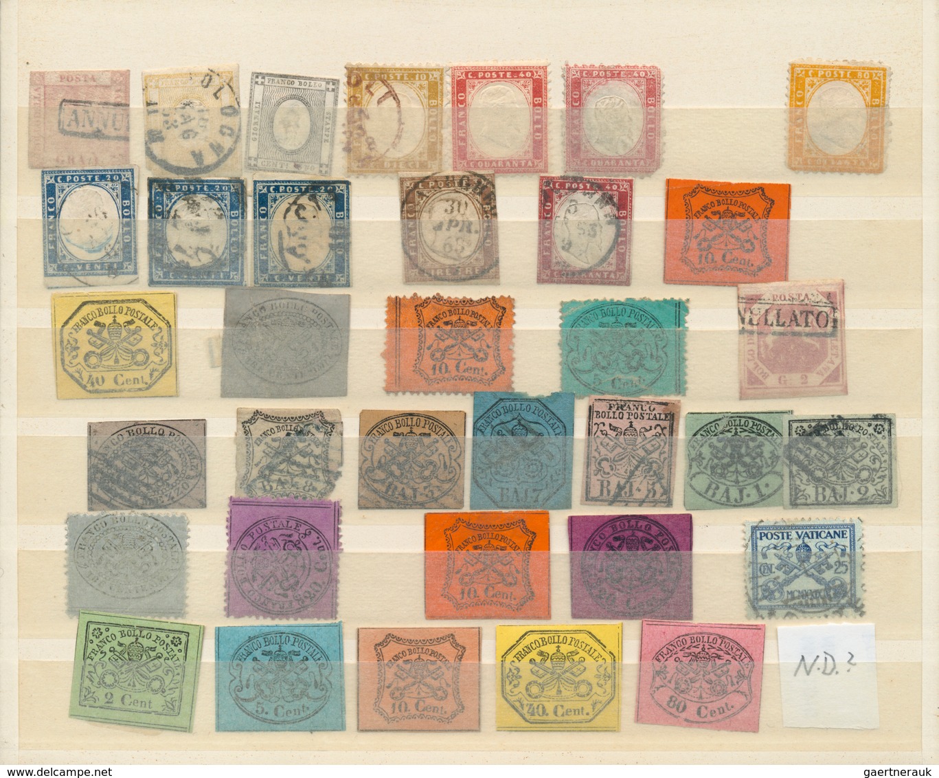 24480 Alle Welt: 1850/1940 (ca.), Mainly Europe, Used And Mint Balance On Stockcards, Varied Condition And - Collections (sans Albums)