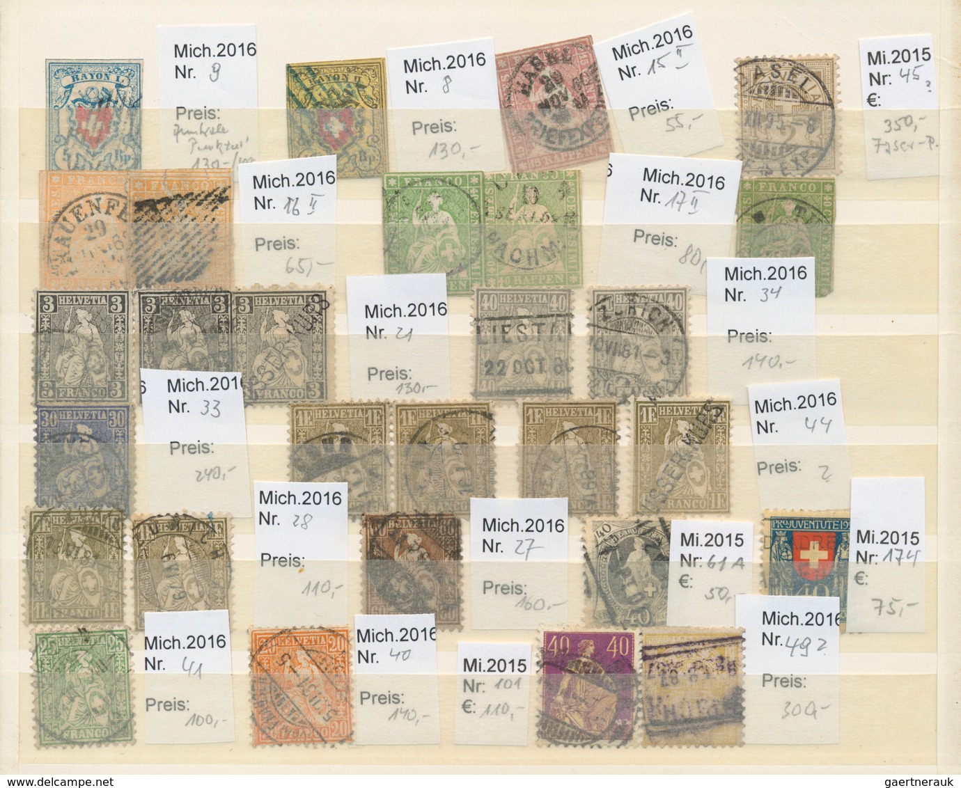 24480 Alle Welt: 1850/1940 (ca.), Mainly Europe, Used And Mint Balance On Stockcards, Varied Condition And - Collections (sans Albums)