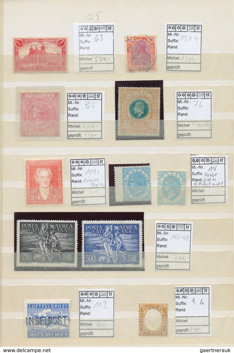 24487 Alle Welt: 1855/1950 (ca.), Gehaltvolle Und Komplett Belassene Einlieferung, Dabei Etliche Bessere K - Collections (sans Albums)