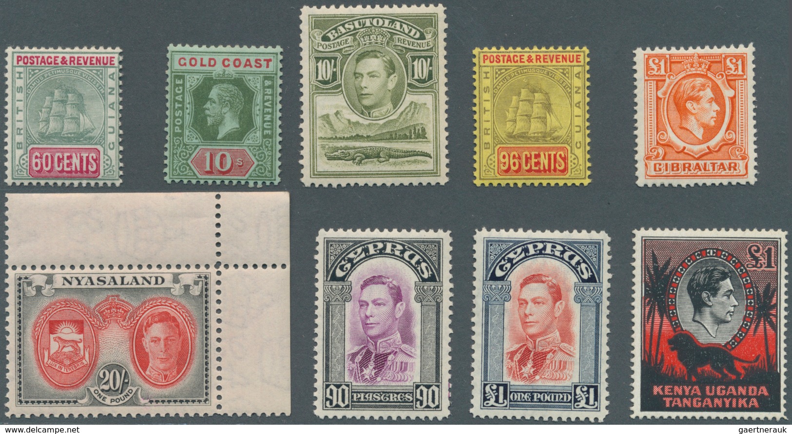 24490 Alle Welt: 1860/1945, Beautiful Small Stock Of Overseas And European Issues With High Emphasis On Br - Collections (sans Albums)