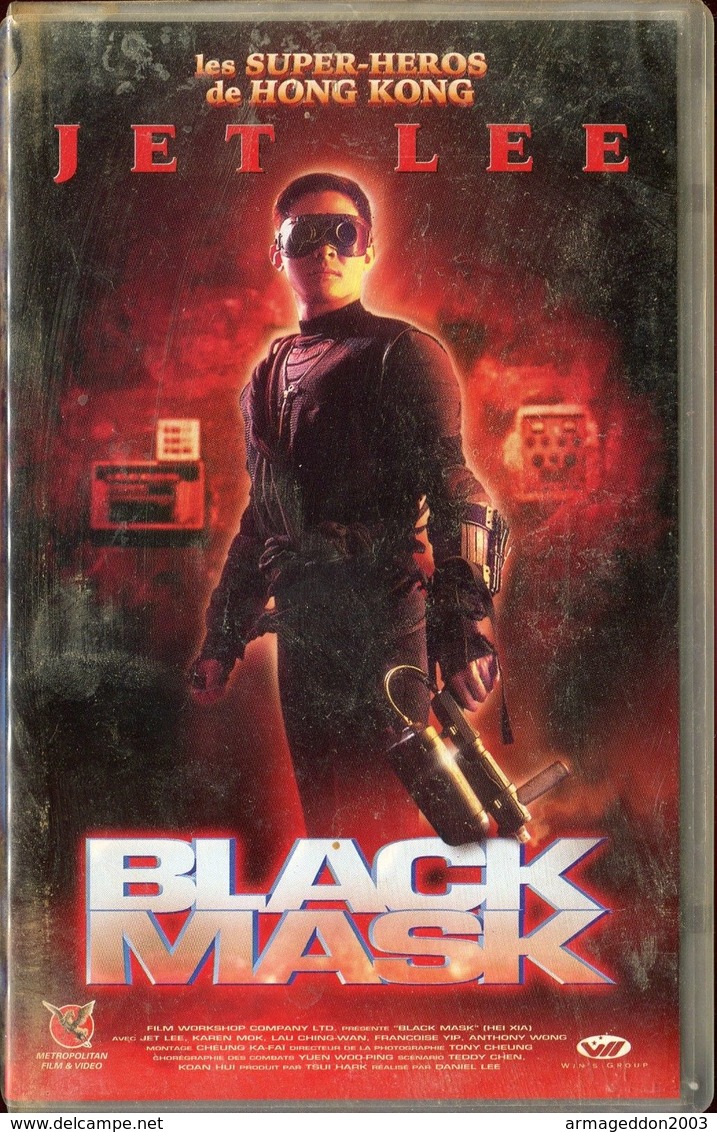 K7 VHS CASSETTE VIDEO - JET LEE BLACK MASK - Actie, Avontuur