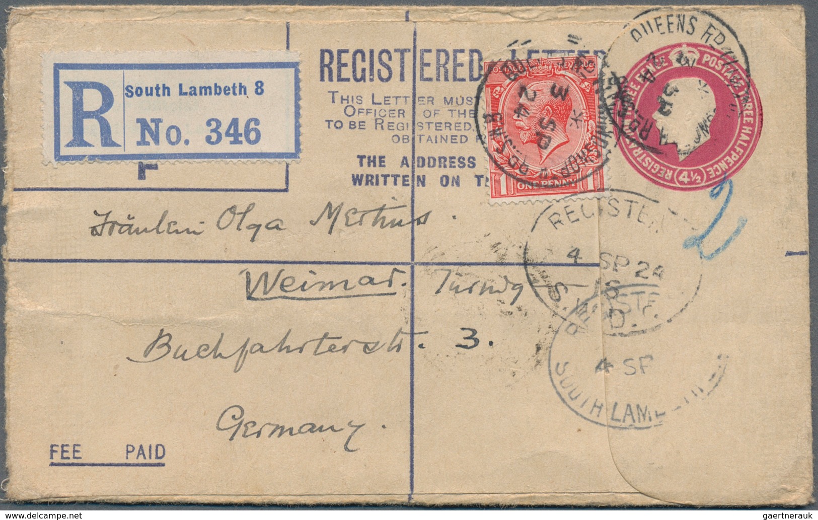 24515 Alle Welt: 1880/1945 (ca.), Accumulation With About 400 Covers, Postal Stationeries And Postcards Wi - Collections (sans Albums)