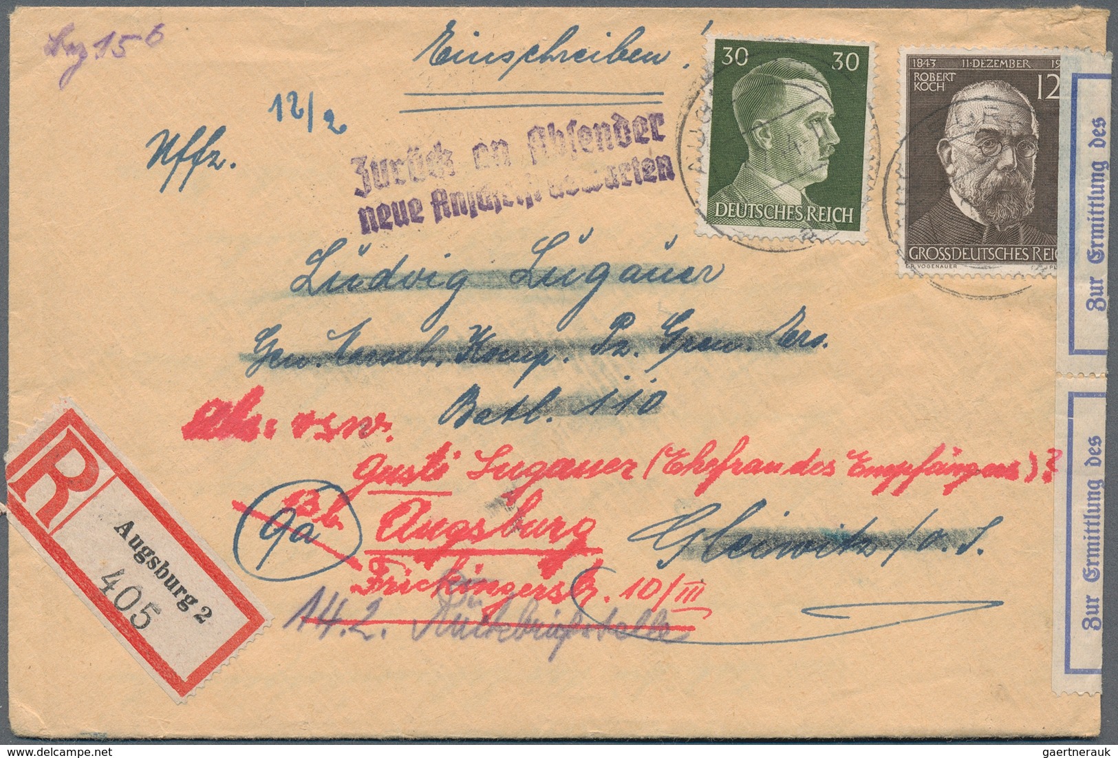 24515 Alle Welt: 1880/1945 (ca.), Accumulation With About 400 Covers, Postal Stationeries And Postcards Wi - Collections (sans Albums)