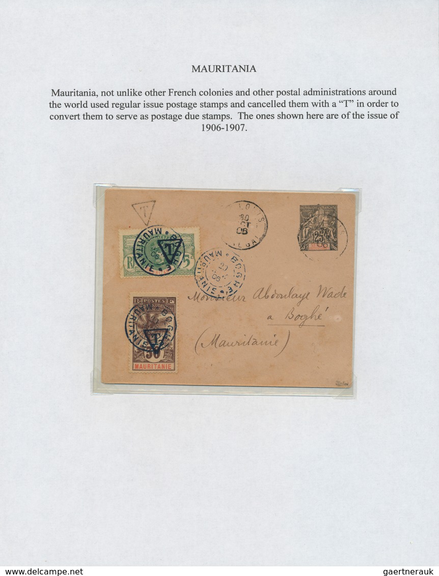 24520 Alle Welt: 1890/1960 (ca.) A scarce worldwide POSTAGE DUE / TAX exhibition-collection in three album