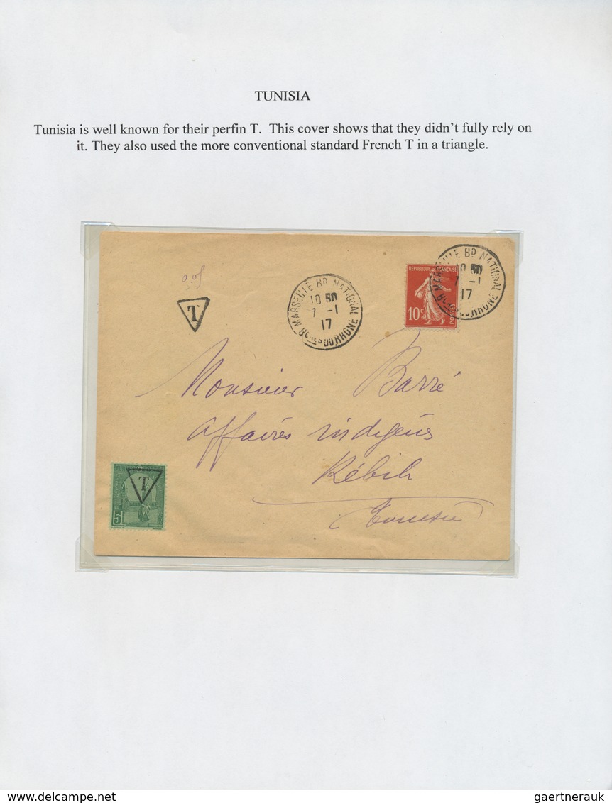 24520 Alle Welt: 1890/1960 (ca.) A scarce worldwide POSTAGE DUE / TAX exhibition-collection in three album