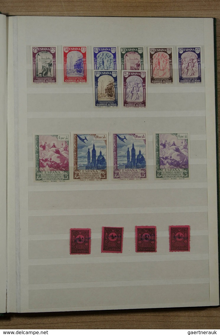 24526 Alle Welt: 1891/1940 (ca.): Stockbook With Mostly Mint Hinged Stamps Of Various Countries, Including - Collections (sans Albums)