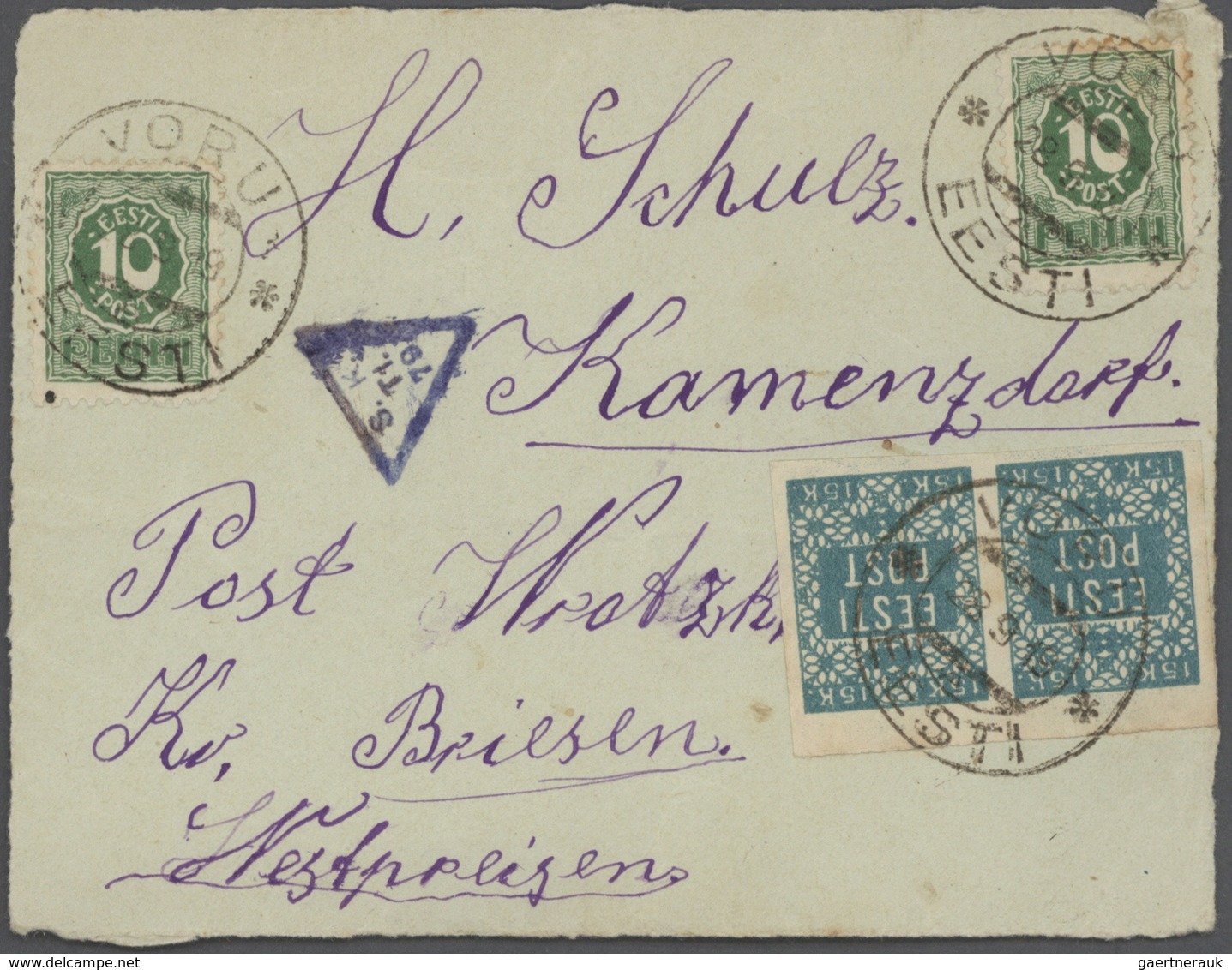 24536 Alle Welt: ca. 1862 till 1940, Box containing 735 covers & cards Europe & Overseas, including Japan,