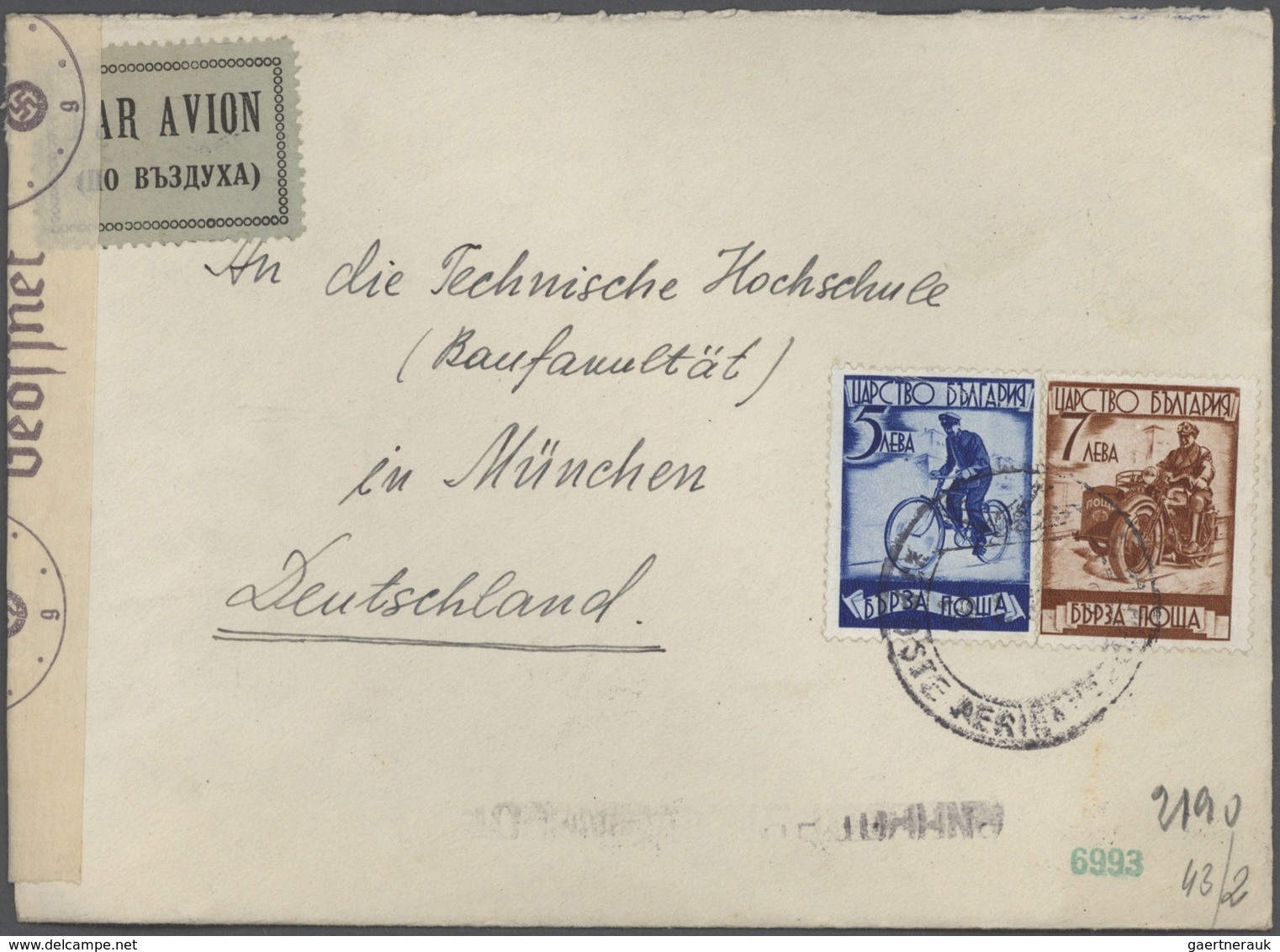 24536 Alle Welt: ca. 1862 till 1940, Box containing 735 covers & cards Europe & Overseas, including Japan,