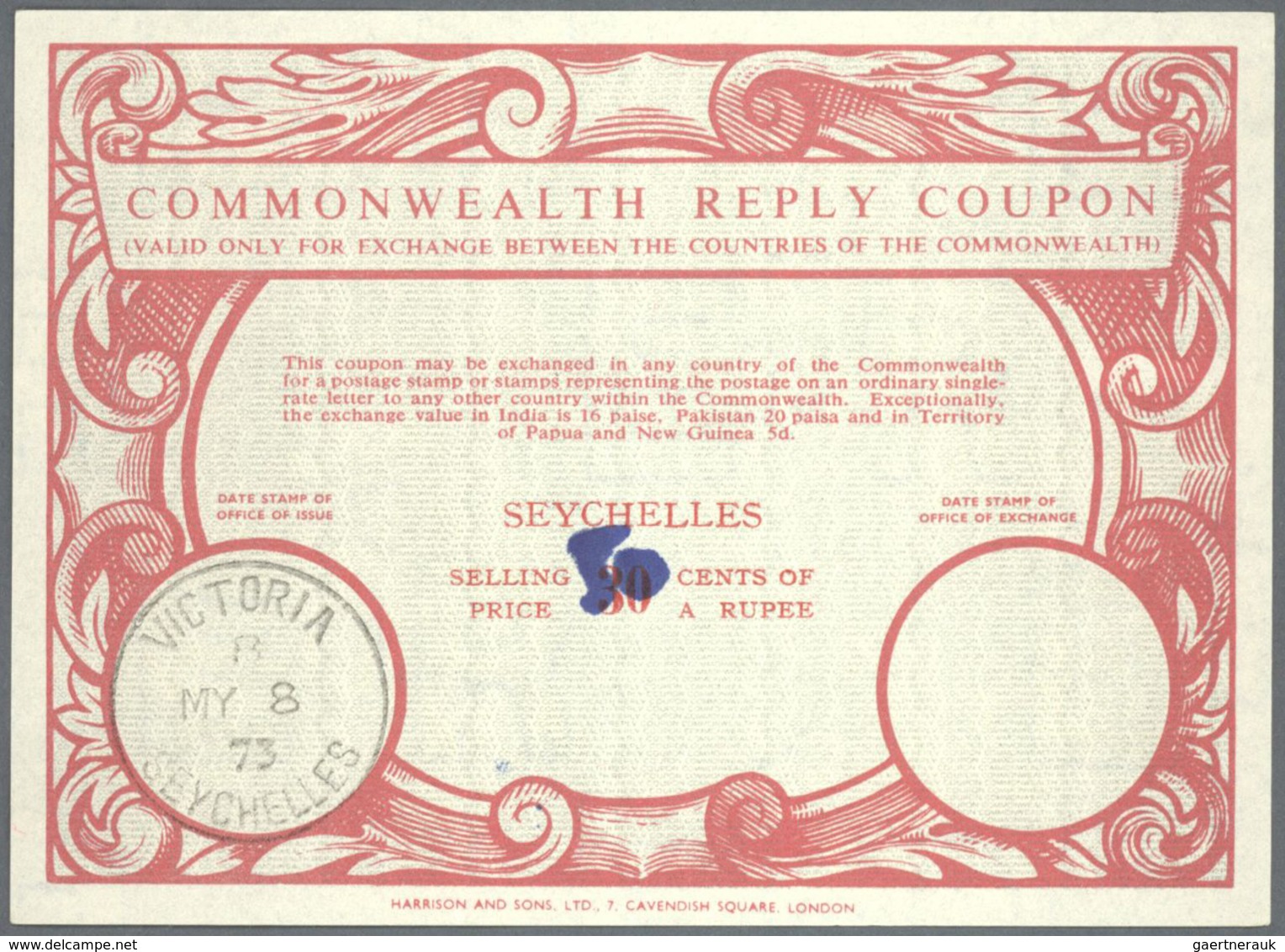 24538 Alle Welt: 1907 onwards - INTERNATIONAL REPLY COUPONS (Internationale Antwortscheine): Specialized a