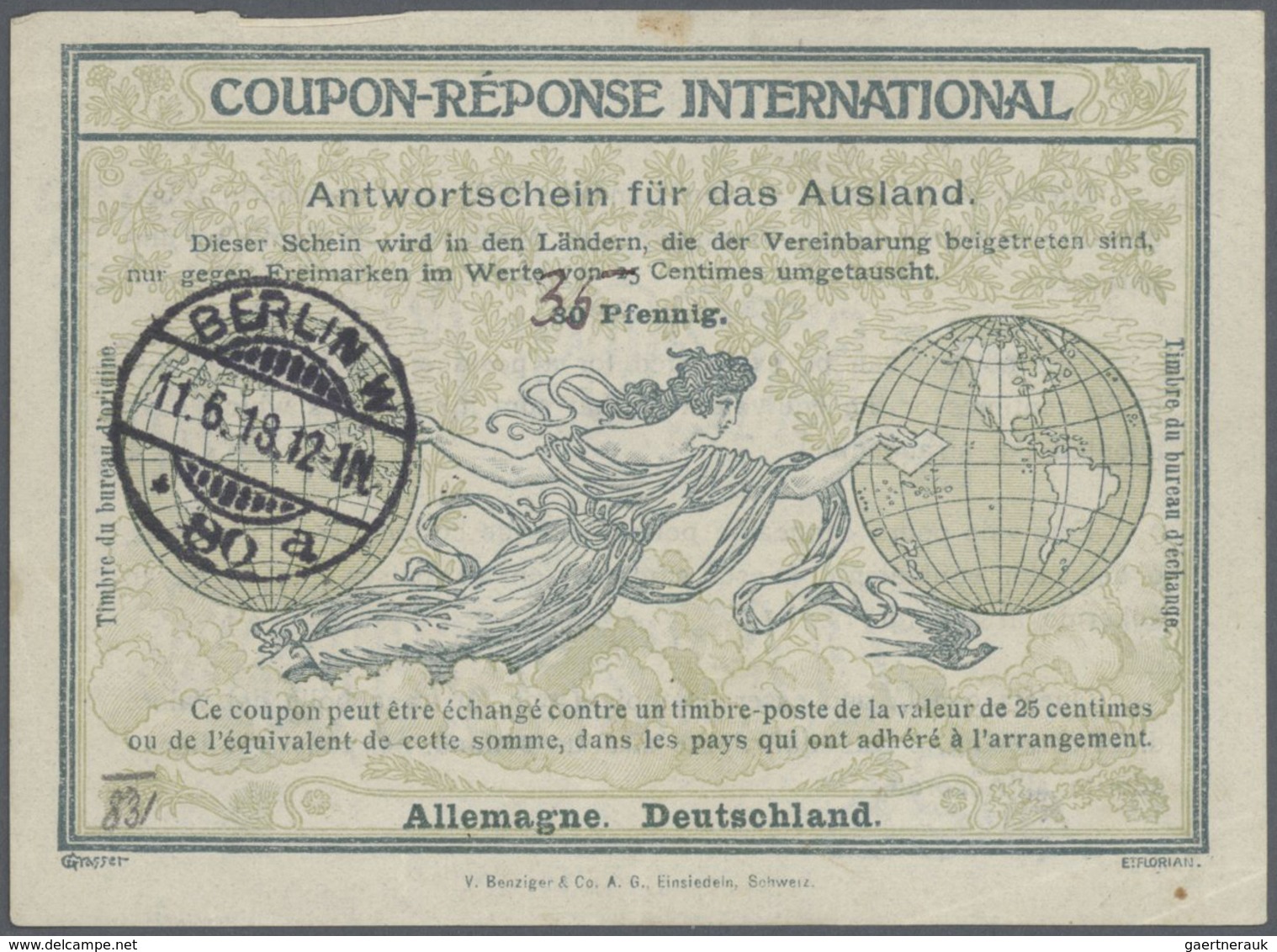 24538 Alle Welt: 1907 onwards - INTERNATIONAL REPLY COUPONS (Internationale Antwortscheine): Specialized a